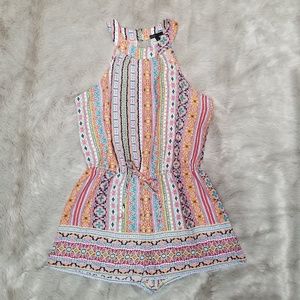 Bebop Tribal Sleeveless Romper Shorts XL Womens